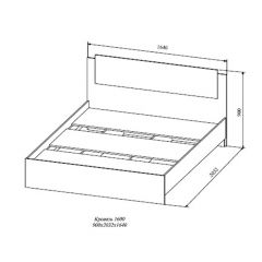 СОФИ СКР1600.1 Кровать 1600 в Чебаркуле - chebarkul.mebel24.online | фото 2