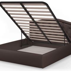 Кровать Стелла 1400*2000 Rock 05 (коричневый) в Чебаркуле - chebarkul.mebel24.online | фото 4