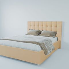 Кровать Венеция с ПМ 1600 (экокожа бежевая) в Чебаркуле - chebarkul.mebel24.online | фото 2