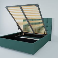 Кровать Венеция с ПМ 1800 (велюр бирюзовый) в Чебаркуле - chebarkul.mebel24.online | фото
