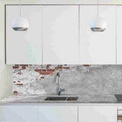 Кухонный фартук со столешницей (А-01) в едином стиле (3050 мм) в Чебаркуле - chebarkul.mebel24.online | фото