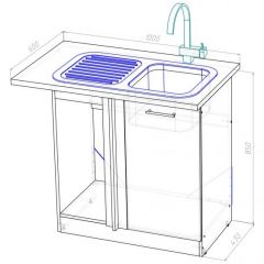 Кухонный гарнитур Адажио мега прайм 1500 х 2700 мм в Чебаркуле - chebarkul.mebel24.online | фото 19