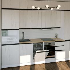 Кухонный гарнитур Амели люкс 3000 мм в Чебаркуле - chebarkul.mebel24.online | фото