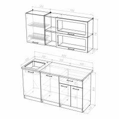 Кухонный гарнитур Лира стандарт 1600 в Чебаркуле - chebarkul.mebel24.online | фото 4