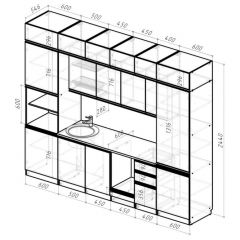 Кухонный гарнитур Лоретта люкс 3000 мм в Чебаркуле - chebarkul.mebel24.online | фото 2