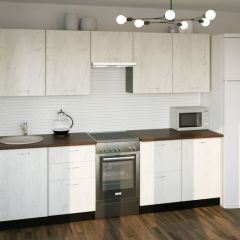 Кухонный гарнитур Лоретта мега 2500 мм в Чебаркуле - chebarkul.mebel24.online | фото