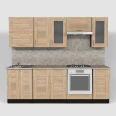 Кухонный гарнитур Ника базис 2400 в Чебаркуле - chebarkul.mebel24.online | фото 3