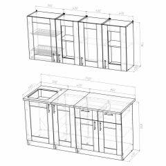 Кухонный гарнитур Ника демо 1700 в Чебаркуле - chebarkul.mebel24.online | фото 4
