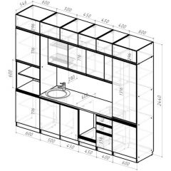 Кухонный гарнитур Паола люкс 3000 мм в Чебаркуле - chebarkul.mebel24.online | фото 2