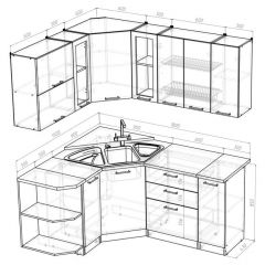 Кухонный гарнитур Паола оптима 1500х1800 мм в Чебаркуле - chebarkul.mebel24.online | фото 2