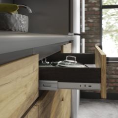 Кухонный гарнитур Лофт 2.0 (Дуб Крафт/Венге) в Чебаркуле - chebarkul.mebel24.online | фото 2