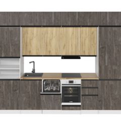 Кухонный гарнитур Сапфир 2 экстра 3000 мм в Чебаркуле - chebarkul.mebel24.online | фото 3