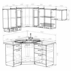 Кухонный гарнитур Симона литл 1300*2000 в Чебаркуле - chebarkul.mebel24.online | фото 3