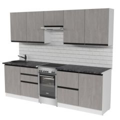 Кухонный гарнитур Сюита мега 2500 мм в Чебаркуле - chebarkul.mebel24.online | фото 4