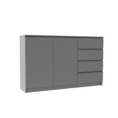 МОРИ МК 1600.1 Комод (графит) в Чебаркуле - chebarkul.mebel24.online | фото 2