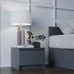 МОРИ ТПМ 400.1 Тумба прикроватная (графит) в Чебаркуле - chebarkul.mebel24.online | фото