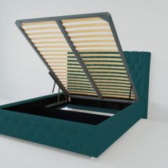 Кровать Версаль с ПМ 1800 (велюр бирюзовая) в Чебаркуле - chebarkul.mebel24.online | фото 2