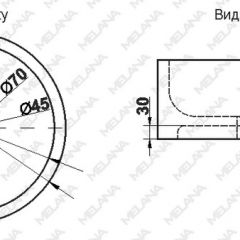 Накладная раковина melana mln-7076b (черная) в Чебаркуле - chebarkul.mebel24.online | фото 2