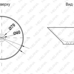 Накладная раковина melana mln-t4006-b8+b3 (салатово-красная) в Чебаркуле - chebarkul.mebel24.online | фото 2