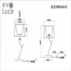 Настольная лампа декоративная EVOLUCE Denice SLE300104-01 в Чебаркуле - chebarkul.mebel24.online | фото 7