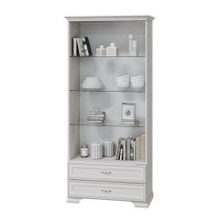 НИКОЛЬ Шкаф-витрина с 2 ст.дв. и 2 ящика в Чебаркуле - chebarkul.mebel24.online | фото 2