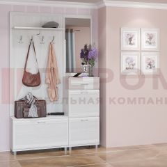 Прихожая Мелисса композиция 8 (Снежный Ясень) в Чебаркуле - chebarkul.mebel24.online | фото