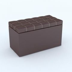 Пуф КВАДРО тип 2 Коричневый в Чебаркуле - chebarkul.mebel24.online | фото 2