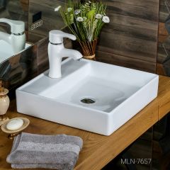 Раковина MELANA MLN-7657 в Чебаркуле - chebarkul.mebel24.online | фото