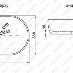 Раковина MELANA MLN-78329 (A500A) в Чебаркуле - chebarkul.mebel24.online | фото 2