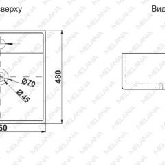 Раковина MELANA MLN-A064 в Чебаркуле - chebarkul.mebel24.online | фото 2