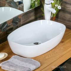 Раковина MELANA MLN-A500A в Чебаркуле - chebarkul.mebel24.online | фото