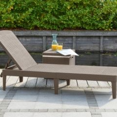 Шезлонг Джайпур (Jaipur Sun lounger) капучино в Чебаркуле - chebarkul.mebel24.online | фото 2