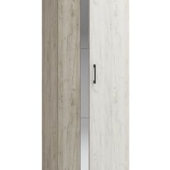 Шкаф Эмма (Дуб Крафт серый/белый) в Чебаркуле - chebarkul.mebel24.online | фото 1