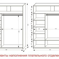 Шкаф-купе 1800 серии SOFT D1+D3+B2+PL1 (2 ящика+1штанга) профиль «Графит» в Чебаркуле - chebarkul.mebel24.online | фото 6