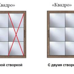 Шкаф-купе №19 Серия 3 Квадро (2000) Ясень Анкор светлый в Чебаркуле - chebarkul.mebel24.online | фото 3
