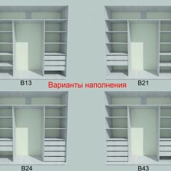 Шкаф-купе 1950 серии SILVER S3+S1+S4 B22+PL3 (по 2 ящика лев/прав+2 штанги) профиль «Серебро» в Чебаркуле - chebarkul.mebel24.online | фото 5