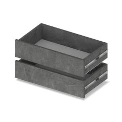 МАРТИН Шкаф-купе с зеркалом Камень темный (2000*450) М402 в Чебаркуле - chebarkul.mebel24.online | фото 3