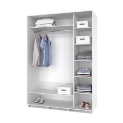 РОЛАНД Шкаф-купе с зеркалами Анкор светлый (600*1700) Р673 в Чебаркуле - chebarkul.mebel24.online | фото 2