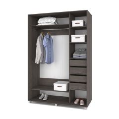 РОЛАНД Шкаф-купе с зеркалами Анкор темный (600*1200) Р623 в Чебаркуле - chebarkul.mebel24.online | фото 4