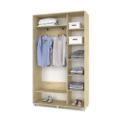 РОЛАНД Шкаф-купе с зеркалом Ирландский дуб (450*1300) Р432 в Чебаркуле - chebarkul.mebel24.online | фото 3