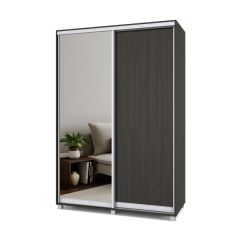 РОЛАНД Шкаф-купе с зеркалом Венге (450*1500) Р452 в Чебаркуле - chebarkul.mebel24.online | фото 2
