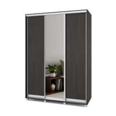 РОЛАНД Шкаф-купе с зеркалом Венге (450*1600) Р462 в Чебаркуле - chebarkul.mebel24.online | фото 2