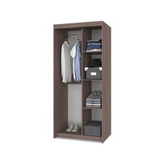 ТОМАС Шкаф-купе с зеркалом Шимо темный/светлый Т22 в Чебаркуле - chebarkul.mebel24.online | фото 2