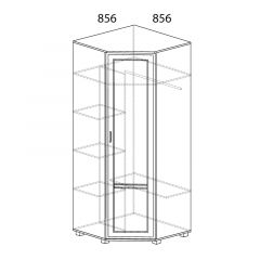 Шкаф угловой №243 Белла в Чебаркуле - chebarkul.mebel24.online | фото 2