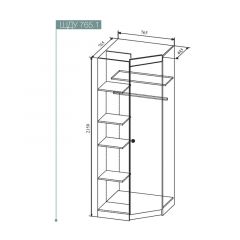 СКАНДИ ШДУ765.1 Шкаф угловой в Чебаркуле - chebarkul.mebel24.online | фото 2