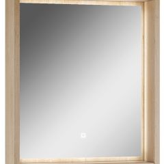 Шкаф-зеркало Nice 60 с подсветкой Домино (DN4706HZ) в Чебаркуле - chebarkul.mebel24.online | фото