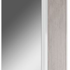 Шкаф-зеркало Uno 60 Дуб серый левый/правый Домино (DU1503HZ) в Чебаркуле - chebarkul.mebel24.online | фото