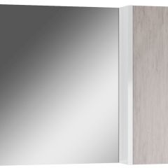 Шкаф-зеркало Uno 80 Дуб серый левый/правый Домино (DU1504HZ) в Чебаркуле - chebarkul.mebel24.online | фото