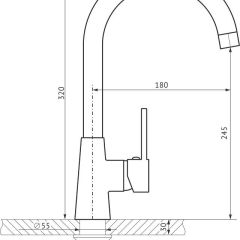 Смеситель MS-014 в Чебаркуле - chebarkul.mebel24.online | фото 2