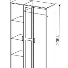 Спальный гарнитур МСП-1 (Ясень Анкор светлый) 1600 в Чебаркуле - chebarkul.mebel24.online | фото 9